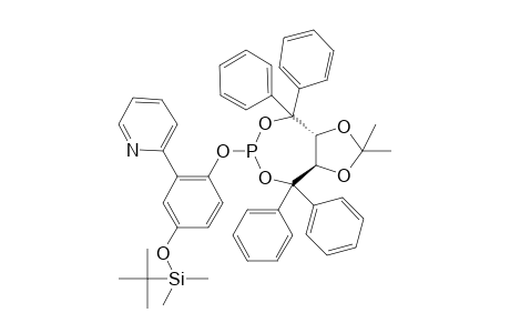 (3aR,8aR)-6-[4-(tert-Butyldimethylsilyloxy)-2-pyridin-2-ylphenoxy]-2,2-dimethyl-4,4,8,8-tetraphenyltetrahydro-1,3,5,7-tetraoxa-6-phosphaazulene