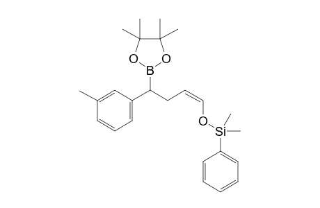 (Z)-Dimethyl(phenyl)((4-(4,4,5,5-tetramethyl-1,3,2-dioxaborolan-2-yl)-4-(m-tolyl)but-1-en-1-yl)oxy)silane