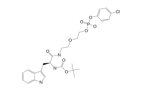 2-[BOC-NH-L-TRYPTOPHANAMIDO-(2-ETHOXY)]-ETHYL-(PARA-CHLOROPHENYL)-PHOSPHATE