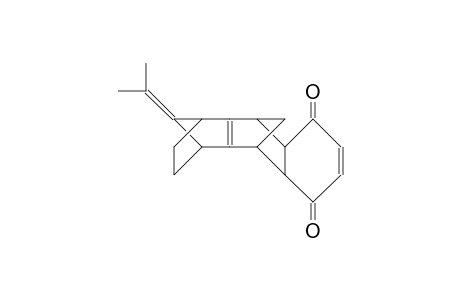 16-Isopropylidene-syn, syn-pentacyclo(6.6.1.1/10,13/.0/2,7/.0/9,14/)hexadeca-4,9(14)-diene-3,6-dione