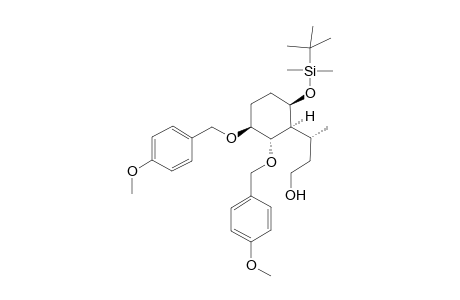 (R)-3-[(1S,2S,3S,6R)-6-(tert-Butyl-dimethyl-silanyloxy)-2,3-bis-(4-methoxy-benzyloxy)-cyclohexyl]-butan-1-ol