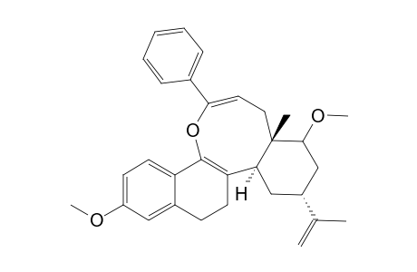 3-Isopropenyl-1,8,10b-trimethoxy-14-methyl-1,2,3,4,4a,4b,5,6,10b,14,14a-undecahydro-11-oxabenzo[3,4]cycloocta[1,2-a]naphthalene