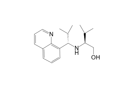(2S)-3-methyl-2-[[(1S)-2-methyl-1-(8-quinolyl)propyl]amino]butan-1-ol