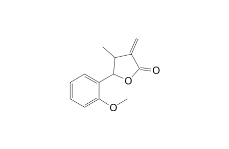 (+-)-4-(2-Methoxyphenyl)-3-methyl-2-methylene-.gamma.-butyrolactone