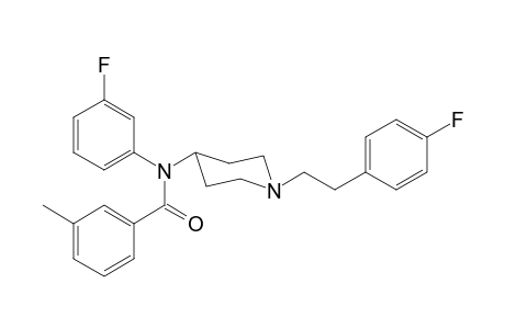 N-(3-Fluorophenyl)-N-(1-[2-(4-fluorophenyl)ethyl]piperidin-4-yl)-3-methylbenzamide