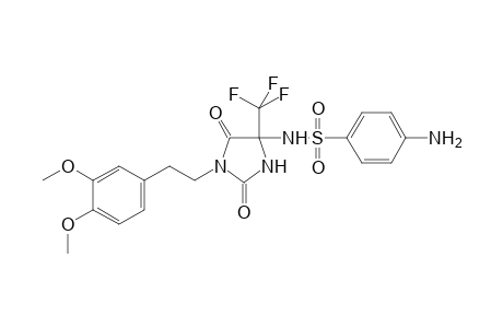 4-Amino-N-{1-[2-(3,4-dimethoxyphenyl)ethyl]-2,5-dioxo-4-(trifluoromethyl)imidazolidin-4-yl}benzene-1-sulfonamide