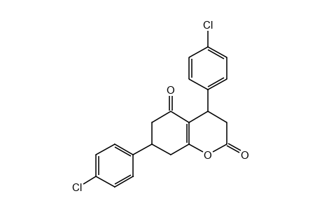 4,7-bis(p-chlorophenyl)-3,4,7,8-tetrahydro-2H-1-benzopyran-2,5(6H)-dione
