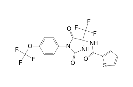 N-[2,5-dioxo-1-[4-(trifluoromethoxy)phenyl]-4-(trifluoromethyl)-4-imidazolidinyl]-2-thiophenecarboxamide