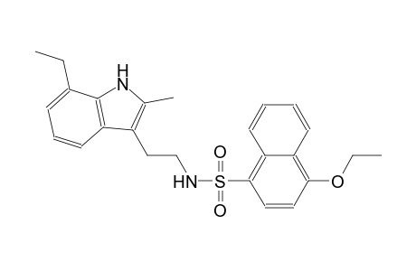 1-naphthalenesulfonamide, 4-ethoxy-N-[2-(7-ethyl-2-methyl-1H-indol-3-yl)ethyl]-