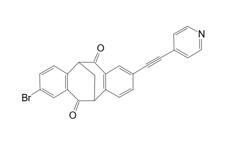(+-)-2,8-(4-bromo-4'-ethynylpyridyl)dibenzobicyclo[b,f][3.3.1]nona-5a,6a-diene-6,12-dione