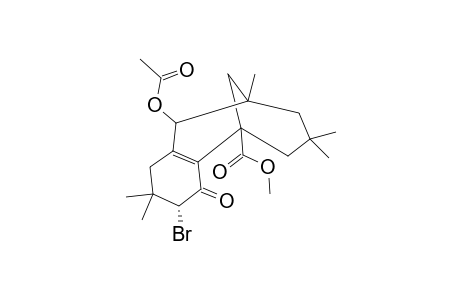 8-ACETOXY-4-ALPHA-BROMO-1-METHOXYCARBONYL-DIISOPHOR-2(7)-EN-3-ONE