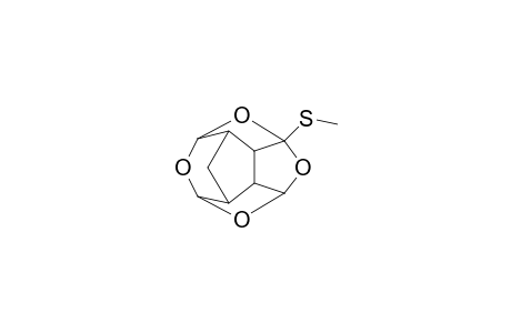 1-Methylthio-2,4,6,13-tetraoxapentacyclo[5.5.1.0(3,11).0(5,9).0(8,12)]tridecane