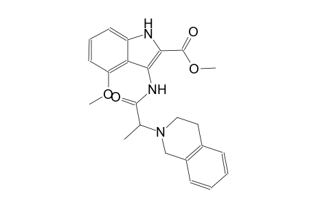 methyl 3-{[2-(3,4-dihydro-2(1H)-isoquinolinyl)propanoyl]amino}-4-methoxy-1H-indole-2-carboxylate