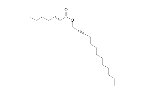 2-Heptenoic acid, tridec-2-yn-1-yl ester