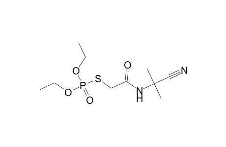 Phosphorothioic acid, O,O-diethyl ester, S-ester with N-(1-cyano-1-methylethyl)-2-mercaptoacetamide