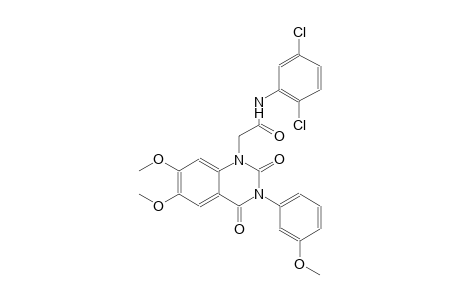 N-(2,5-dichlorophenyl)-2-(6,7-dimethoxy-3-(3-methoxyphenyl)-2,4-dioxo-3,4-dihydro-1(2H)-quinazolinyl)acetamide