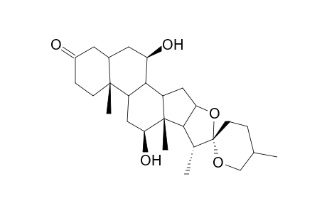 (25R)-7beta,12beta-DIHYDROXY-5alpha-SPIROSTAN-3-ONE