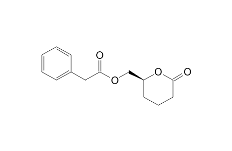(6S)-6-(.alpha.-Phenylacetoxymethyl)tetrahydro-2-pyranone