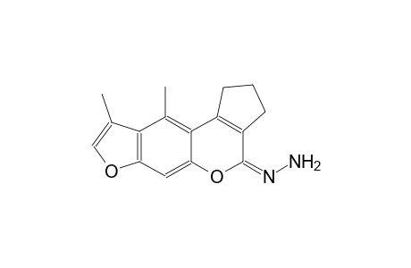 cyclopenta[c]furo[3,2-g][1]benzopyran-4(1H)-one, 2,3-dihydro-9,10-dimethyl-, hydrazone, (4E)-