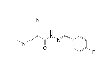 2-CYANO-3-(DIMETHYLAMINO)ACRYLIC ACID, (p-FLUOROBENZYLIDENE)HYDRAZIDE