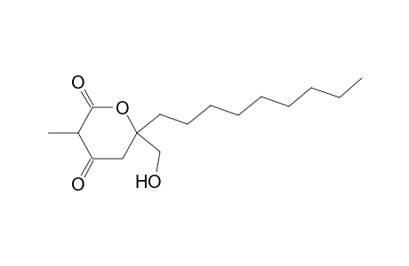 2-Methyl-3-oxo-5-hydroxymethyl tetradecan-5-olide