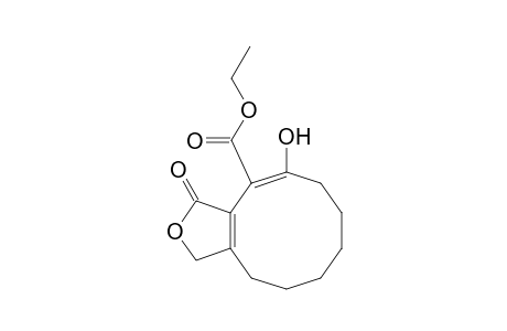 Cyclodeca[c]furan-4-carboxylic acid, 1,3,6,7,8,9,10,11-octahydro-5-hydroxy-3-oxo-, ethyl ester