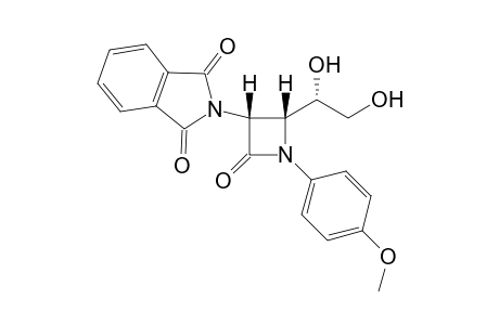(+)-cis-4-(R)-[(1S),2-Dihydroxyethyl]-1-(4-methoxyphenyl)-3(R)-phthalimidylazetidin-2-one