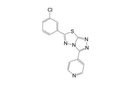 6-(3-chlorophenyl)-3-(4-pyridinyl)[1,2,4]triazolo[3,4-b][1,3,4]thiadiazole