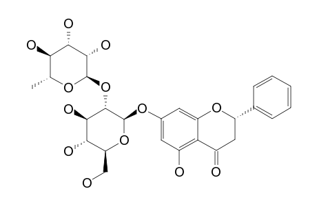 5-HYDROXY-7-O-RHAMNOPYRANOSYL-(1->2)-GLUCOPYRANOSYL-FLAVANONE