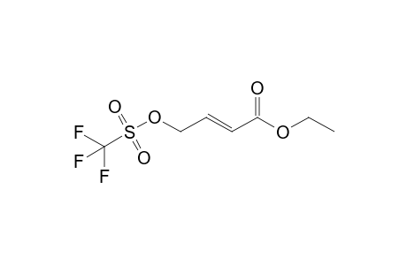 Trifluoromethanesulfonyloxybut-2-enoic acid ethyl ester