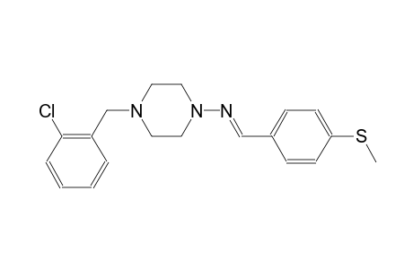 4-(2-chlorobenzyl)-N-{(E)-[4-(methylsulfanyl)phenyl]methylidene}-1-piperazinamine