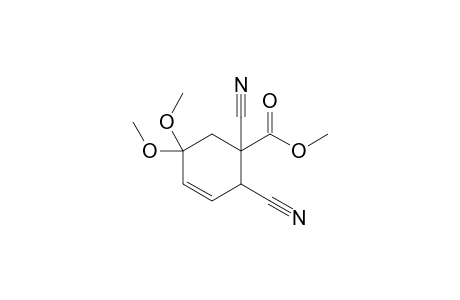 3,3-Dimethoxy-6,5-dicyano-5-(methoxycarbonyl)-1-cyclohexene