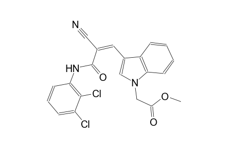methyl {3-[(1Z)-2-cyano-3-(2,3-dichloroanilino)-3-oxo-1-propenyl]-1H-indol-1-yl}acetate