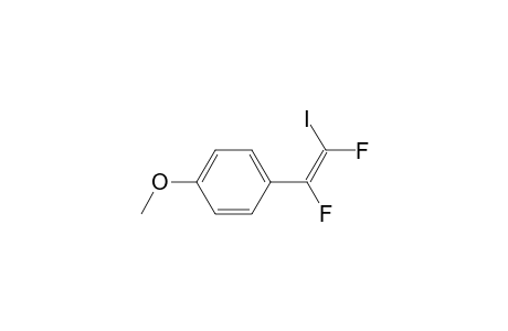 1-[(E)-1,2-bis(fluoranyl)-2-iodanyl-ethenyl]-4-methoxy-benzene