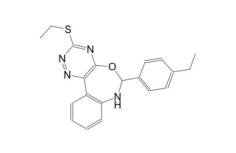 6-(4-ethylphenyl)-3-(ethylsulfanyl)-6,7-dihydro[1,2,4]triazino[5,6-d][3,1]benzoxazepine