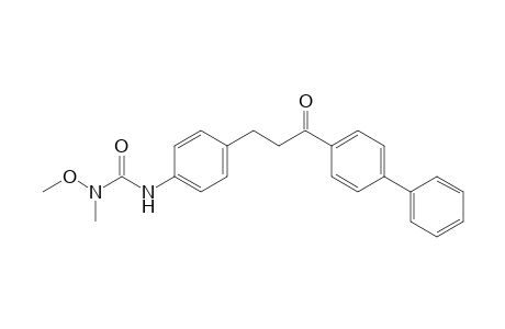 Urea, N'-[4-(3-[1,1'-biphenyl]-4-yl-3-oxopropyl)phenyl]-N-methoxy-N-methyl-
