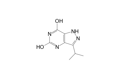 5,7-dihydroxy-3-isopropylpyrazolo[4,3-d]pyrimidine
