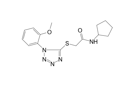 Acetamide, N-cyclopentyl-2-[1-(2-methoxyphenyl)-1H-tetrazol-5-ylsulfanyl]-