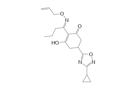 2-Cyclohexen-1-one, 5-(3-cyclopropyl-1,2,4-oxadiazol-5-yl)-3-hydroxy-2-[1-[(2-propenyloxy)imino]butyl]-
