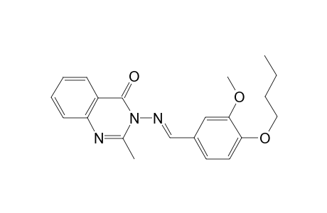3-[(4-Butoxy-3-methoxy-benzylidene)-amino]-2-methyl-3H-quinazolin-4-one
