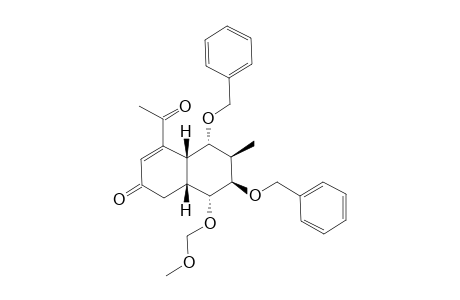 (4aR,5S,6R,7R,8R,8aR)-4-acetyl-5,7-dibenzoxy-8-(methoxymethoxy)-6-methyl-4a,5,6,7,8,8a-hexahydro-1H-naphthalen-2-one