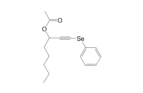1-(2-phenylselanylethynyl)hexyl acetate
