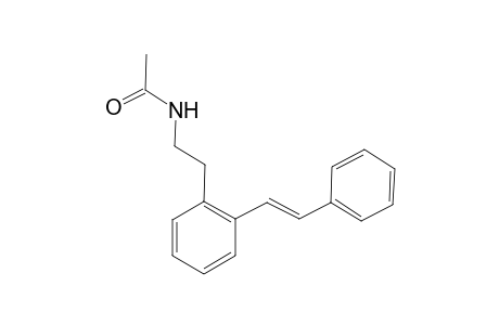 N-[2-[2-[(E)-2-phenylethenyl]phenyl]ethyl]ethanamide