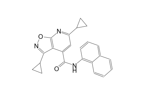 isoxazolo[5,4-b]pyridine-4-carboxamide, 3,6-dicyclopropyl-N-(1-naphthalenyl)-