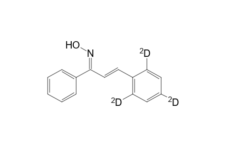 2-Propen-1-one, 1-phenyl-3-(phenyl-2,4,6-D3)-, oxime