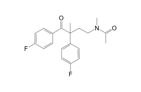 N-(3,4-Bis(4-fluorophenyl)-3-methyl-4-oxobutyl)-N-methylacetamide