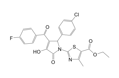 ethyl 2-[2-(4-chlorophenyl)-3-(4-fluorobenzoyl)-4-hydroxy-5-oxo-2,5-dihydro-1H-pyrrol-1-yl]-4-methyl-1,3-thiazole-5-carboxylate