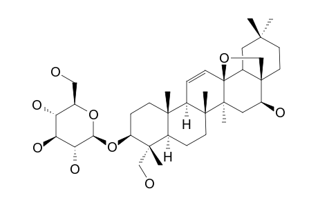 CLINOPOSAPONIN-IX;13-BETA,28-EPOXY-16-BETA,23-DIHYDROXY-OLEAN-11-EN-3-BETA-YL-BETA-D-GLUCOPYRANOSIDE