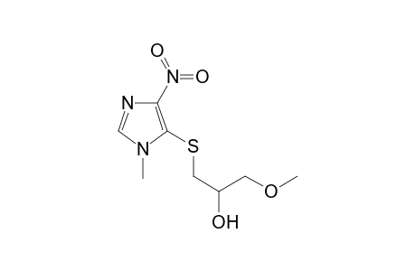 1-Methoxy-3-[(1-methyl-4-nitro-1H-imidazol-5-yl)sulfanyl]-2-propanol