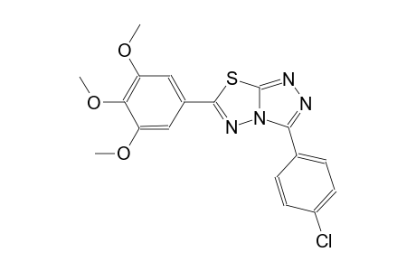 3-(4-chlorophenyl)-6-(3,4,5-trimethoxyphenyl)[1,2,4]triazolo[3,4-b][1,3,4]thiadiazole